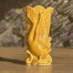 Japanese ceramic vase with swan decor