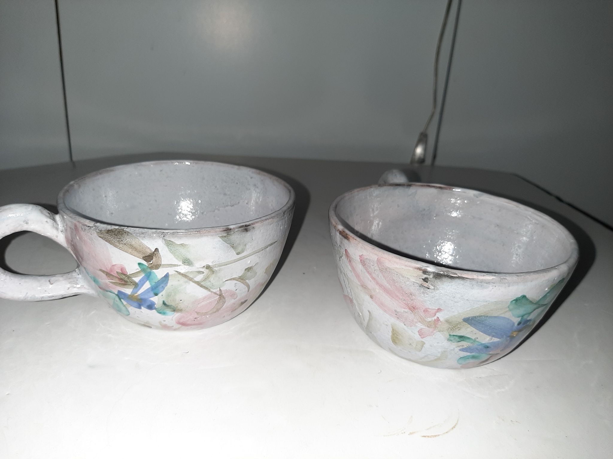 Breakfast cups jjl Vallauris artistic ceramics