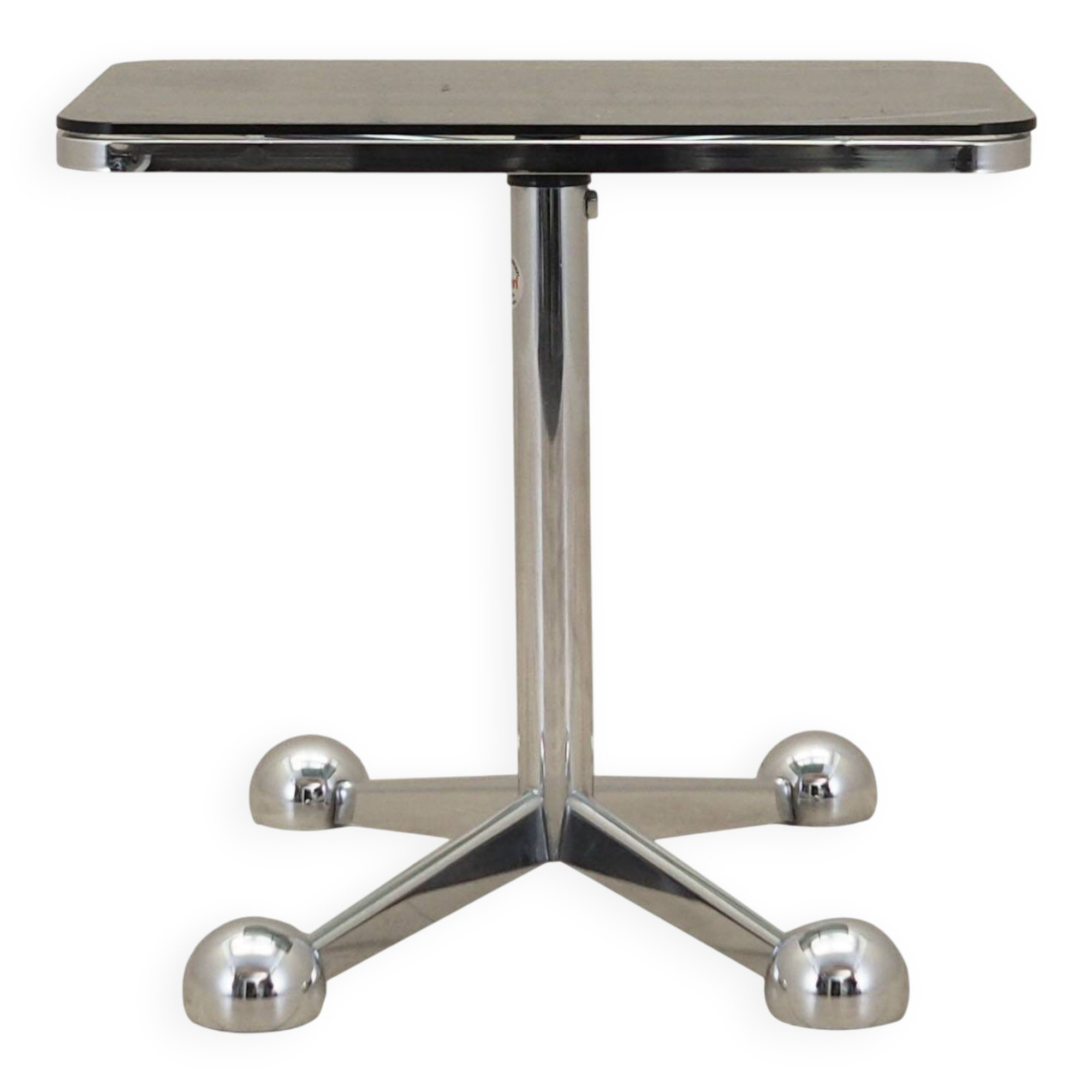 Coffee table on wheels, Italian design, 1970s, manufacturer: Allegri