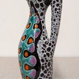 Ceramic vase by Marino Le Vaucour in Vallauris, France, circa 1960.