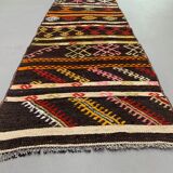 Old Turkish narrow Kilim Runner 300x51 cm shabby chic, vintage kelim