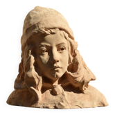 Henri Rogerol (attributed to), Young Girl with Bonnet (circa 1920)
