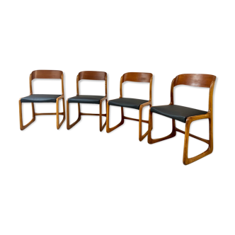 Series of 4 chairs Baumann Sleighau