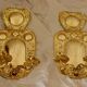 Baroque Style Mid-Century Brass Swedish Sconces