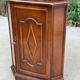 Colonial-style wooden corner entryway chest