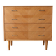 Vintage chest of drawers with compass feet