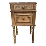 Pink marble bedside table