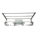 chrome coat rack with 4 hooks