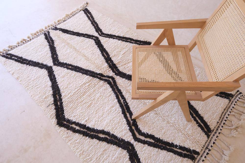 Tapis Beni Ouarain du Maroc - 243 x 151 cm