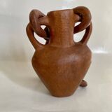 Vase and wooden chain to hang