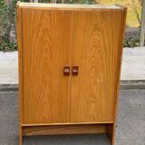 Small Scandinavian oak wardrobe from the 1970s.