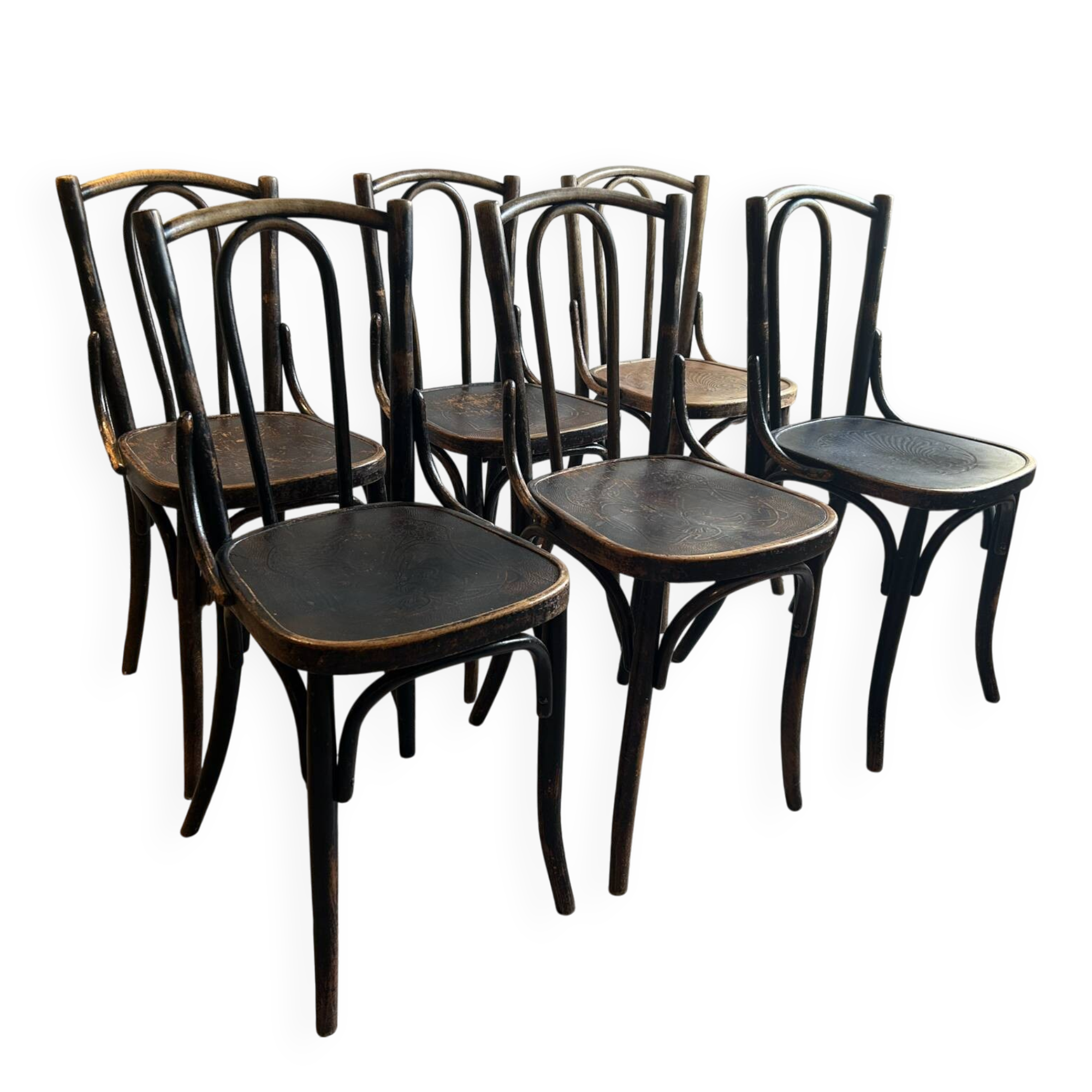 6 Thonet style bistro chairs