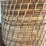 Roasted pot rattan and vintage brass