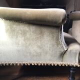 Napoleon lll velvet armchair