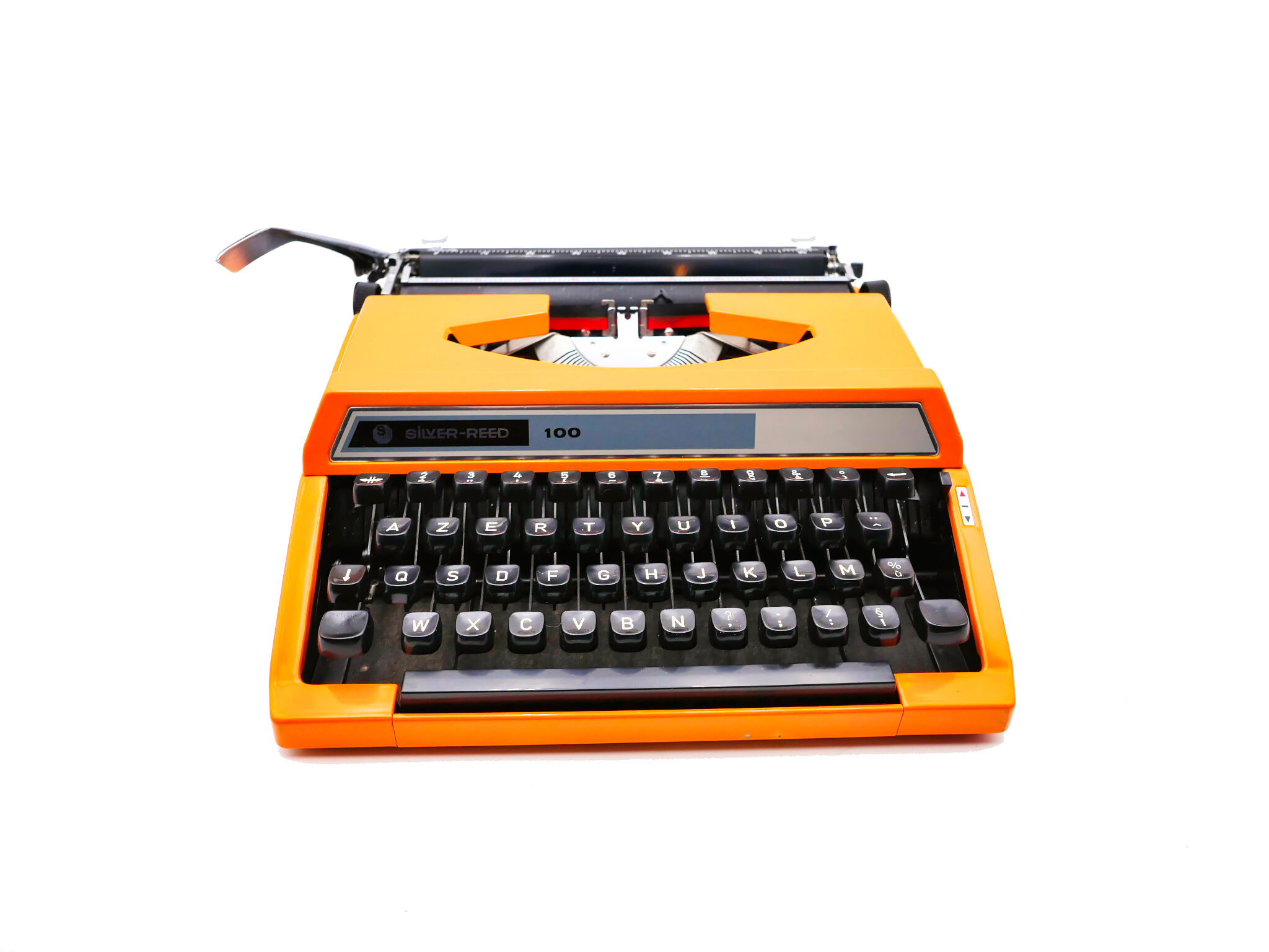 Silver typewriter reed 100 revised orange ribbon new