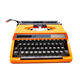 Machine à écrire silver reed 100 orange révisée ruban neuf