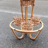 Rattan plant holder 1960