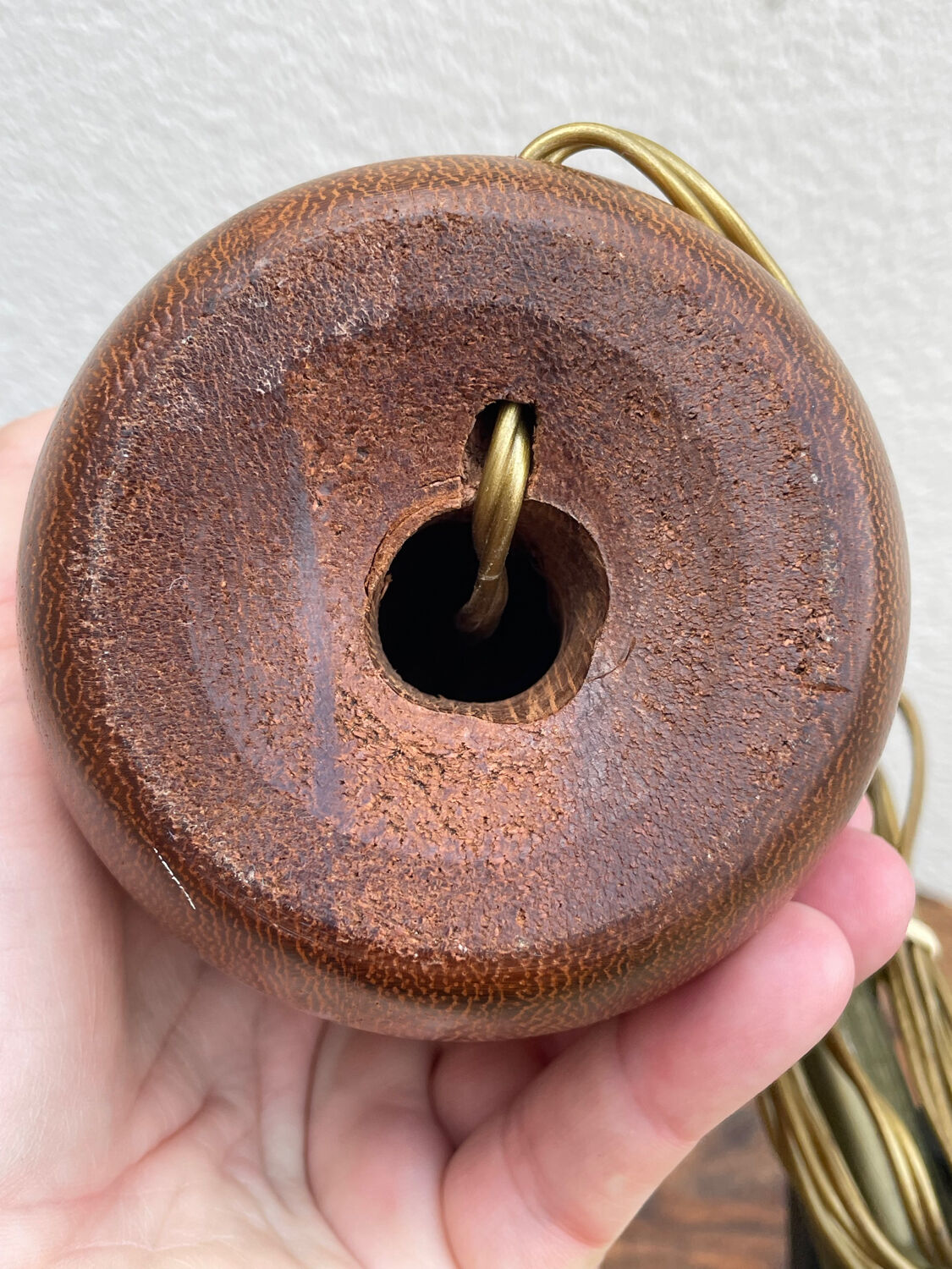 Vintage Danish teak lamp 60's