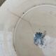 Lot de 2 assiettes blanc bleu à motif de chardon porcelaine opaque chardons Gien