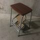 Tabouret marche-pied en formica années 70
