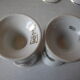 Lot de 6 anciens mazagrans en porcelaine décor vieille voiture tacot
