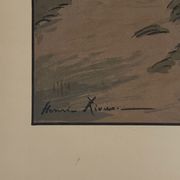 Lithograph by Henri Rivière Parisian Landscapes - The Isle of Swans