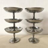 Vintage stainless steel ice cream cups