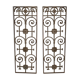 2 cast iron door grilles