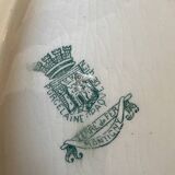 Saucière ancienne Terre de Fer et son couvercle Gien modèle Montigny