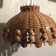 Hanging lamp 60s rattan