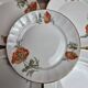 Set of 5 dessert plates in porcelain – Poppy floral design