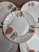 Set of 5 dessert plates in porcelain – Poppy floral design