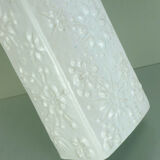 Vintage west german scheurich kosmos vase white glaze sputnik pattern model 263-31