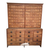 Armoire d'apothicaire de mercerie ancienne