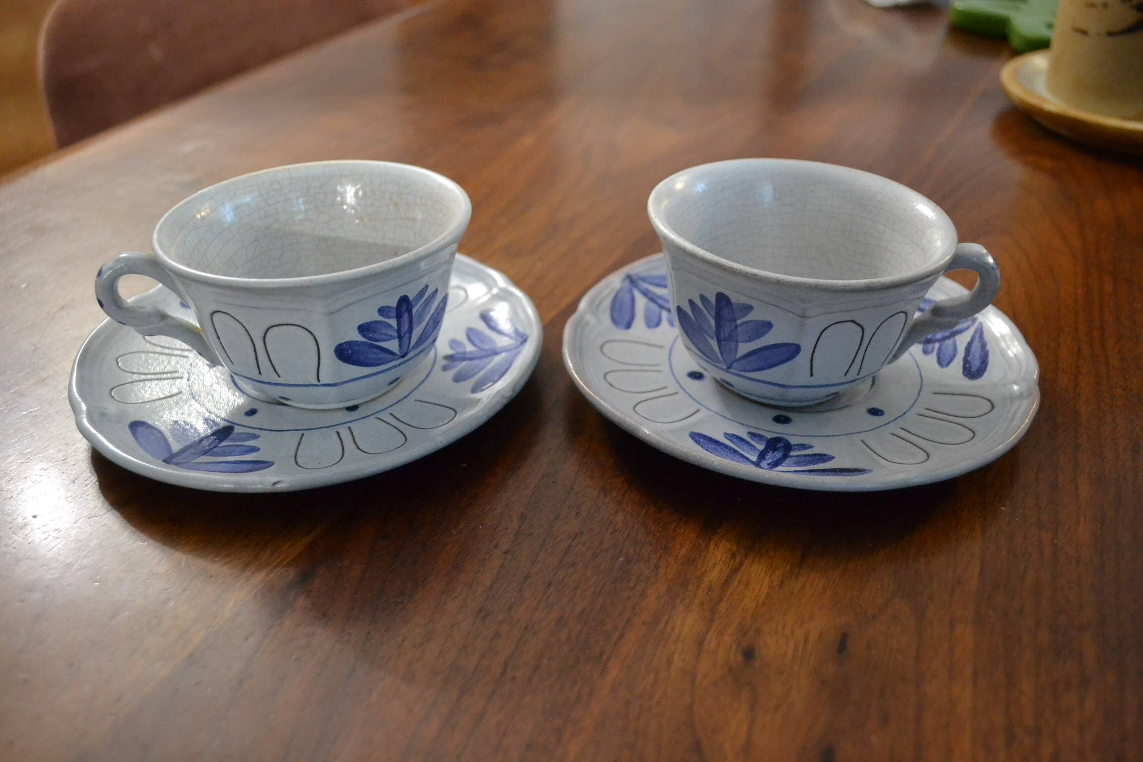 Blue cups