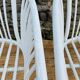 White rattan lounge