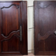 Paire de portes époque Louis XV en chêne vers 1750