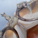 St Louis XV silver metal servant display - 2 hallmarks