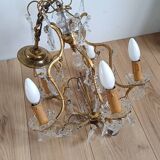 Bronze chandelier with tassels