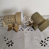 Gold clip spotlights, 1950s