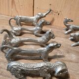 Set of ten knife holders