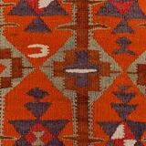 3x10 Red & Orange Tribal Kilim Runner Rug 93x308Cm SK 34615
