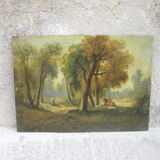 Two ancient paintings "hunting scenes"