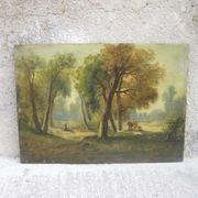 Two ancient paintings "hunting scenes"