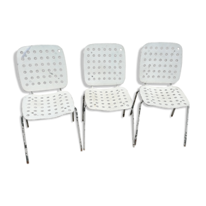 chaises métalliques - hans