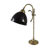 Vintage lamp enamelled globe 50s
