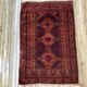 Antique hand-knotted carpet 124x84cm