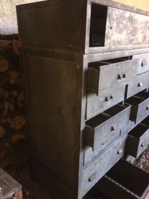 Furniture of trade old metal and wood industrial style