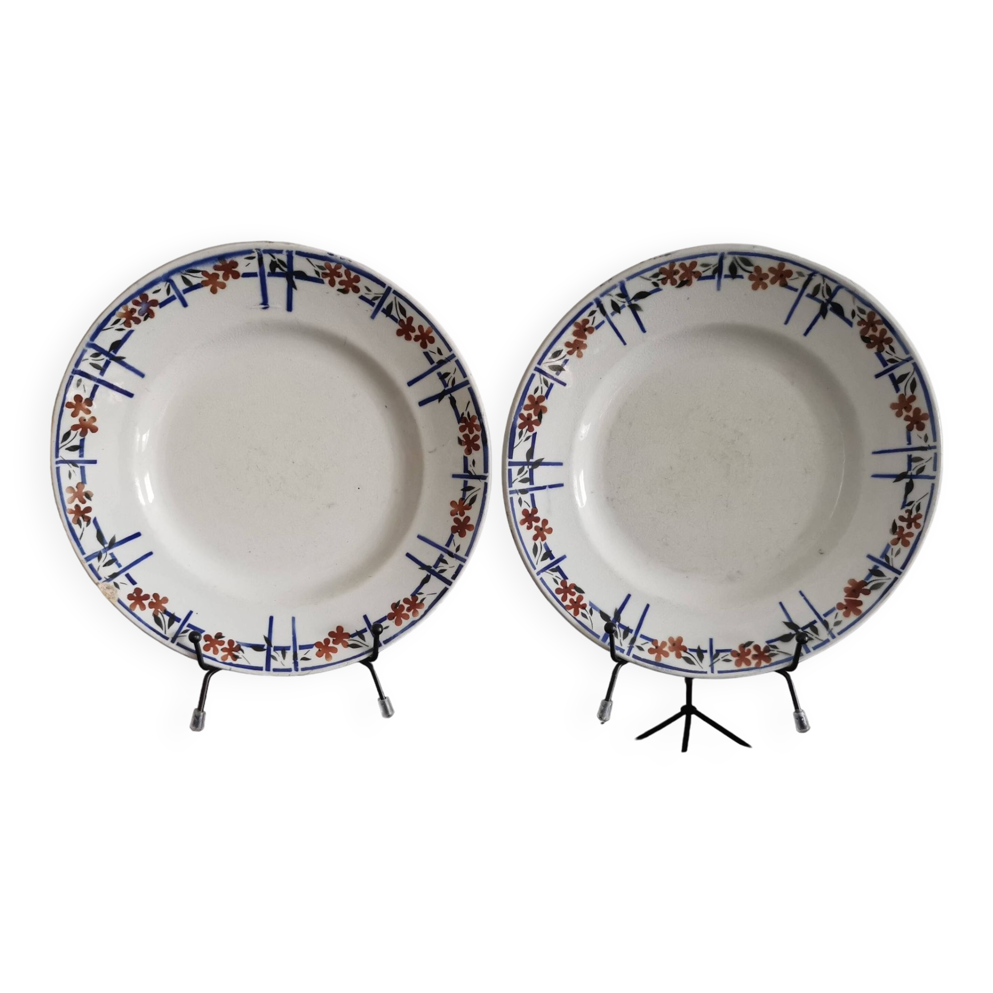 Earthenware soup plates, Moulin des Loups Orchies