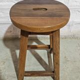 Burmese teak workshop stool